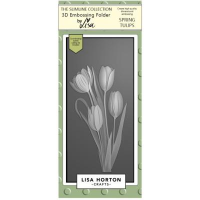 Lisa Horton Crafts 3D Embossing Folder - Spring Tulips